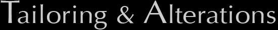 Tailoring & Alterations